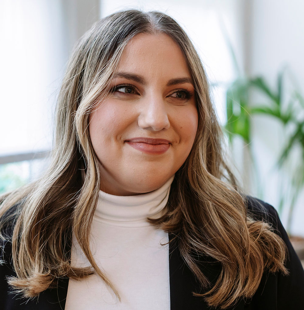 Portrait Produktentwicklungsmanagerin Dimitra Stavridi
